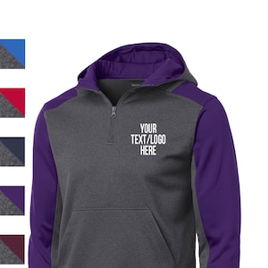 Colorblock Zip Hoodie - Etsy
