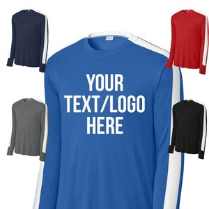 Sport-Tek Competitor Long Sleeve Crew: Custom Athletic Shirt, UPF 30+ ST100LS