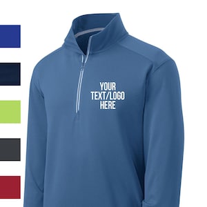 Custom Sport-Tek® Sport-Wick® Textured 1/4-Zip Pullover ST860 Available All colors & Sizes