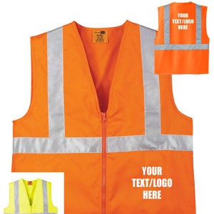 ANSI Certified  Custom CornerStone® ANSI 107 Class 2 Safety Vest CSV400 Reflective Print