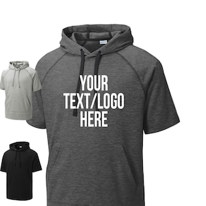 Custom Sport-Tek Fleece Short Sleeve Hoodie: Personalized Pullover ST297