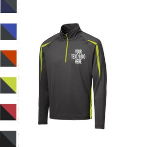 Custom Sport-Tek® Sport-Wick® Stretch 1/2-Zip Pullover ST851 Available All colors & Sizes