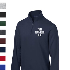 Custom Sport-Tek® 1/4-Zip Sweatshirt ST253 Available All colors & Sizes