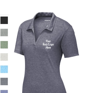Custom Sport-Tek ® Ladies PosiCharge ® Tri-Blend Wicking Polo LST405 Available All colors & Sizes