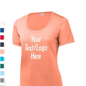 Custom Sport-Tek ® Ladies Posi-UV ™ Pro Scoop Neck Tee LST420 Available All colors & Sizes