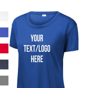 Custom Sport-Tek ® Ladies PosiCharge® Draft Crop Tee - LST411 All Sizes Vinyl or Glitter Print Customized All Colors