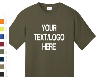 Customizable USA Made T-Shirt: Vinyl or Glitter Print