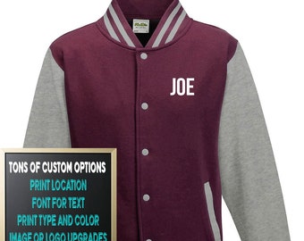 Thirtytwo☆Venice Jacket☆burgundy☆M size Custom Made Burgundy Maroon and Heather Grey Letterman