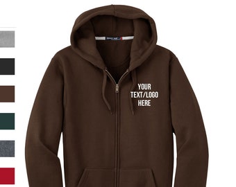 Custom Sport-Tek® Super Heavyweight Full-Zip Hooded Sweatshirt F282 Available All colors & Sizes