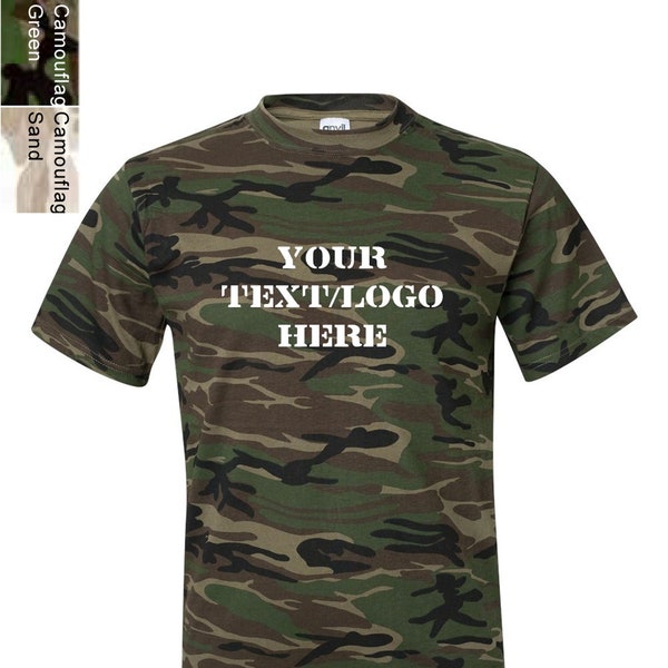 Camouflage Tshirt Etsy