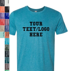 Customized Anvil Triblend Crewneck T-Shirt 6750 Custom Personalized Anvil Tshirt Available All colors & Sizes