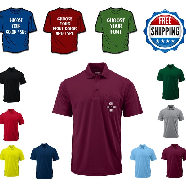 3500~Loose Fit Polo FLAG BOLT with Printed Logo main image 1