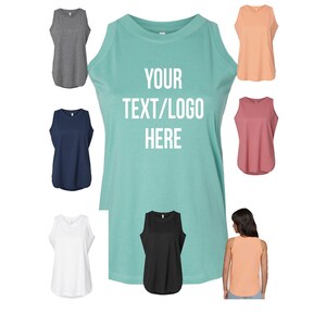 Custom Women&#39;s Tank Top: Relaxed Fit, Vinyl or Glitter Print