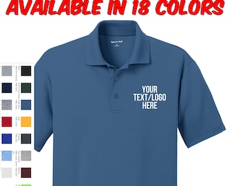 Custom Sport-Tek PosiCharge RacerMesh Polo: Personalized Adult & Youth Sport Shirt