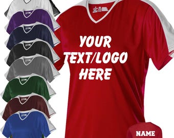 Women's V-Neck Fastpitch Jersey 558VW Customized Adult and Youth