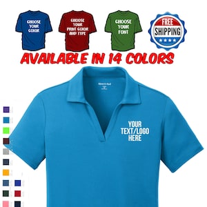 Custom Sport-Tek® Ladies PosiCharge® RacerMesh® Polo LST640 Available All colors & Sizes Ladies Sport Shirt