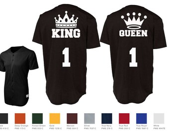 matching couple baseball jerseys