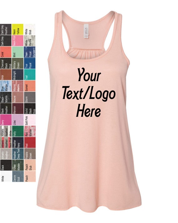 Cheap Custom Bella Ladies Spaghetti Tank Top - Printed With Your