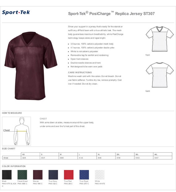 Sport Tek Dri Fit Size Chart