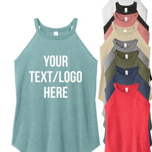 District Women’s Perfect Tri ® Rocker Tank DT137L Custom Tank Top Tanktops Bridal Bachelorette Party Personalized SPECIAL PRICING!