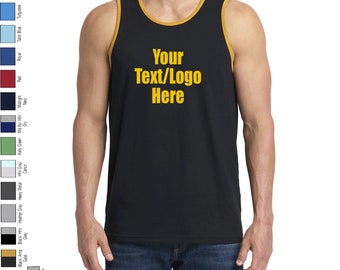 Personalized Next Level - Premium Jersey Tank - 3633 Custom Made Tank Top with Vinyl or Glitter Print