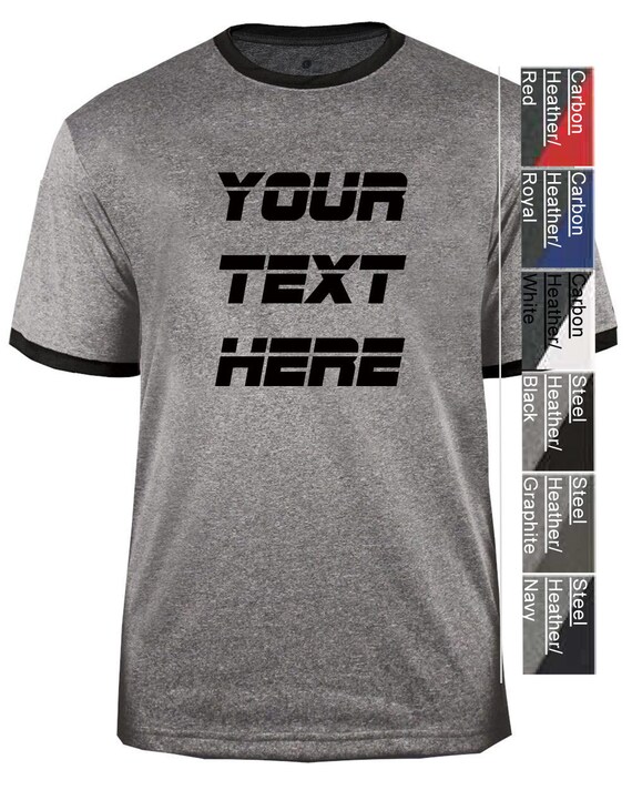 Badger Heather Ringer Tee 4342 Vinyl 