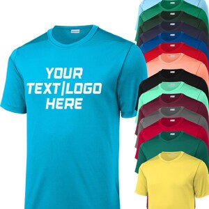 Custom Sport-Tek Posi-UV Pro Tee Adult and Youth ST420 YST420 Available All colors & Sizes UV UPF 50 Sun Protection