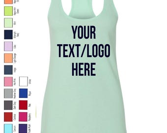 Personalized Racerback Tank Top | Custom Next Level 6933 Lightweight Apparel