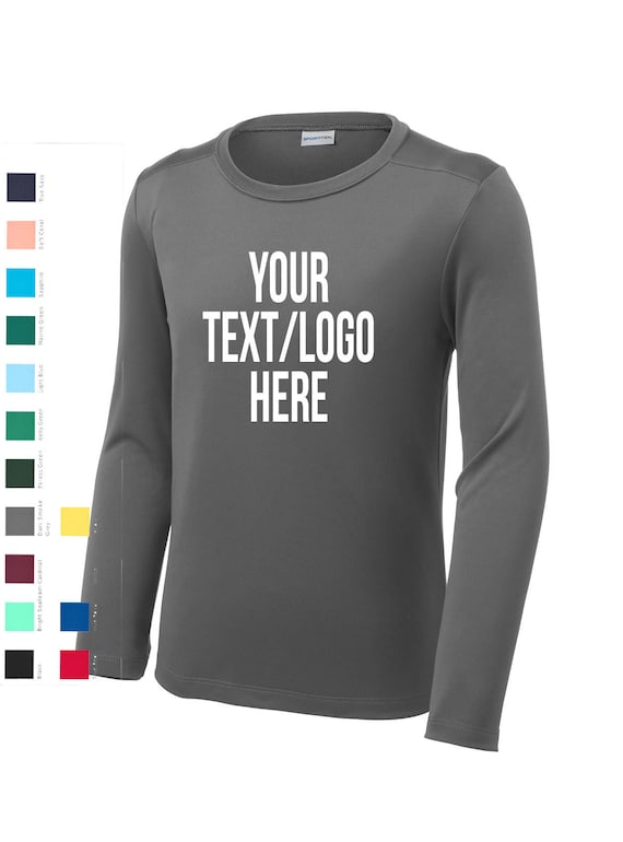 Buy Custom Sport-tek ® Posi-uv ™ Pro Long Sleeve Tee Adult and Youth  ST420LS YST420LS Available All Colors & Sizes Online in India 