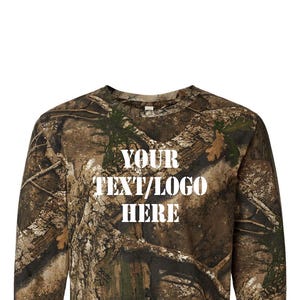 Realtree Camo Long Sleeve Tee: Customized Print T-Shirt  Code Five  3981