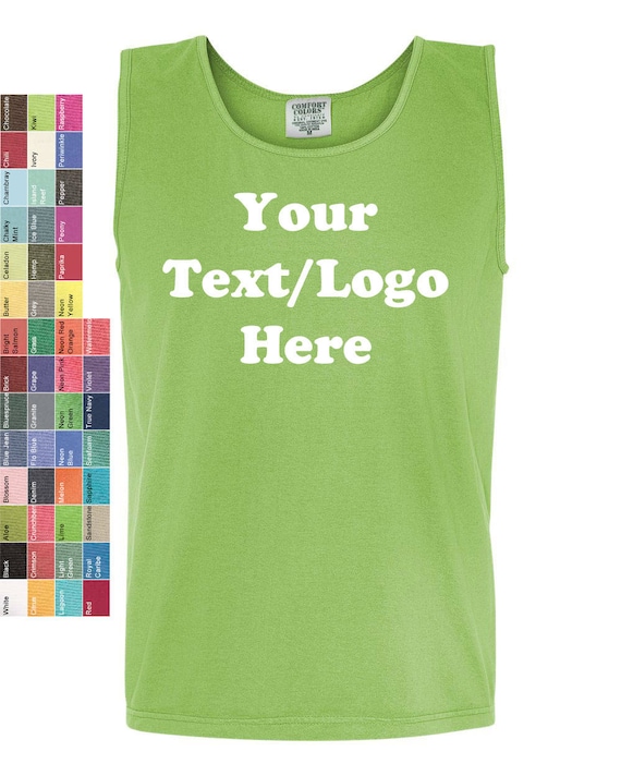 Custom Made Comfort Colors Pigment Dyed Tank Top 9360 Etsy