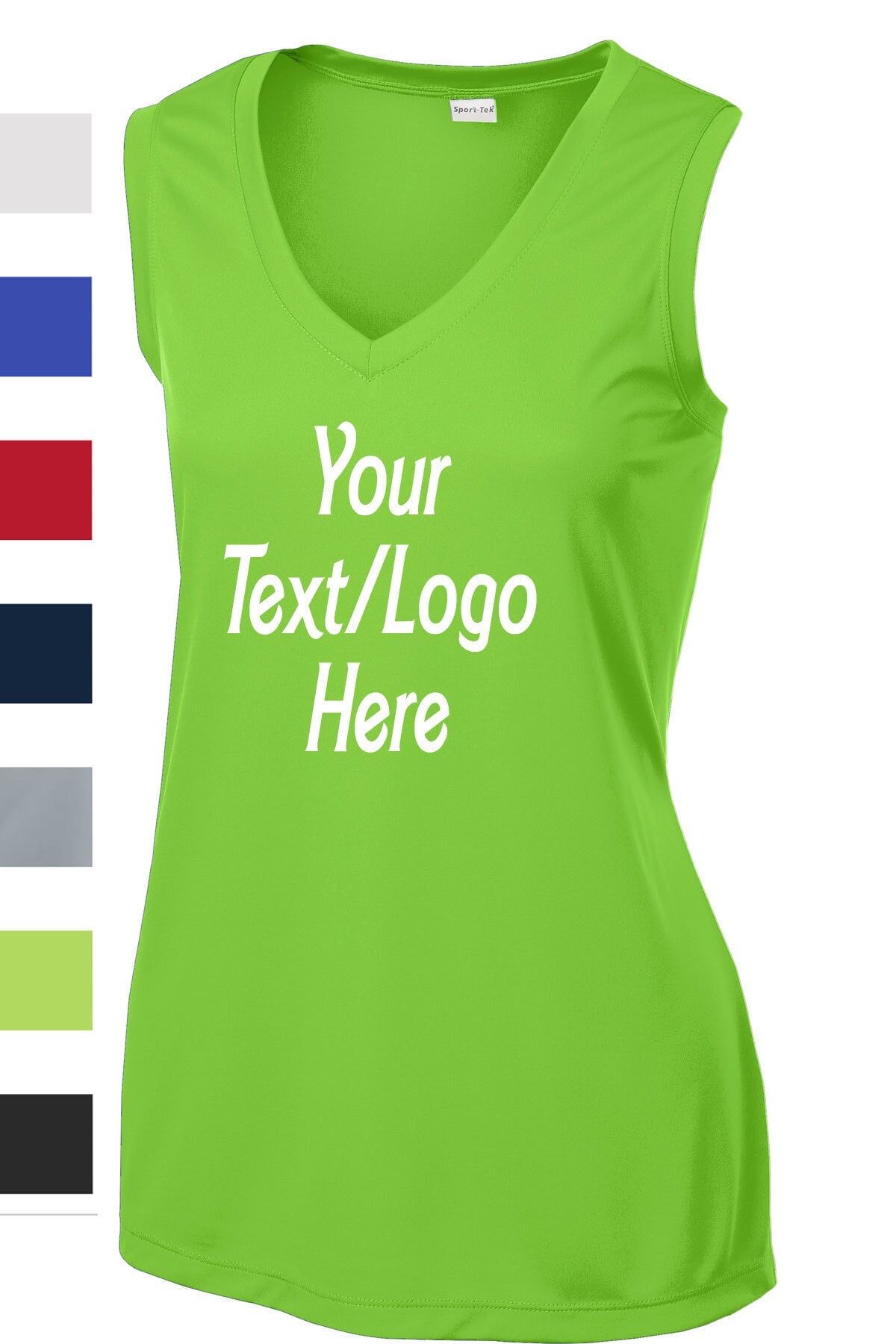 Custom Sport-Tek® Ladies Sleeveless PosiCharge® Competitor™ V-Neck Tee LST352 Available All colors & Sizes