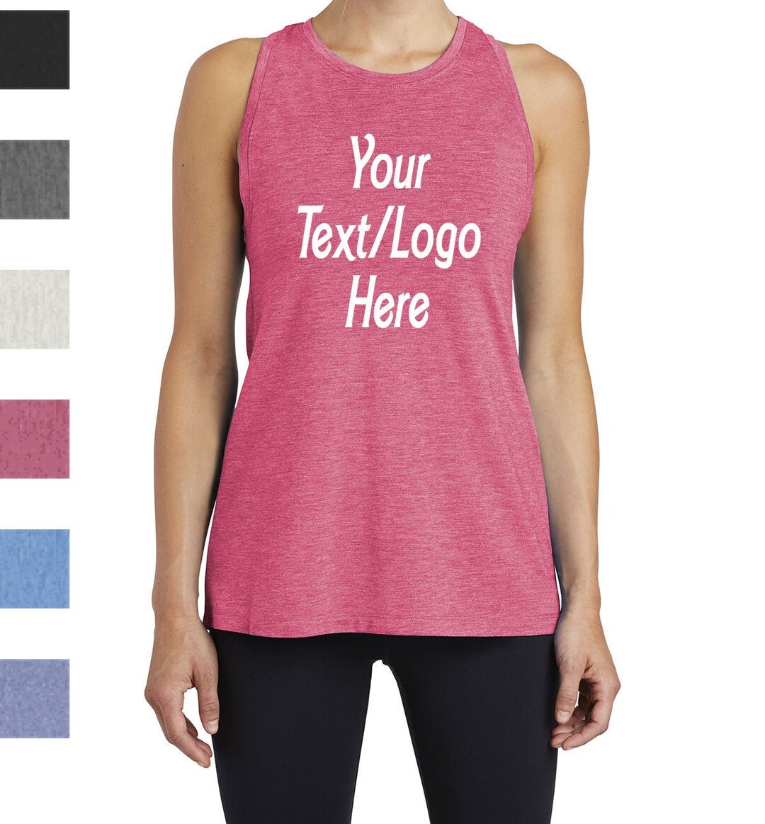 Custom Sport-tek® Ladies Posicharge® Tri-blend Wicking Tank LST402