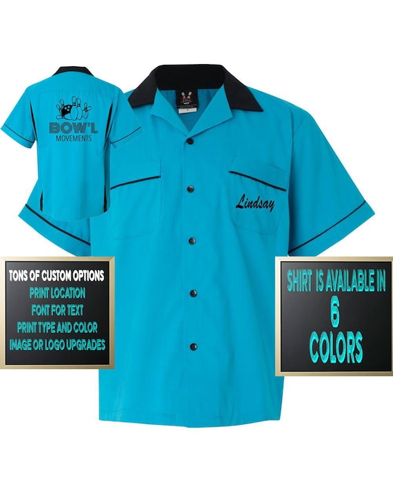 Custom Made Hilton HP2244 Legend Retro Style Bowling Shirt