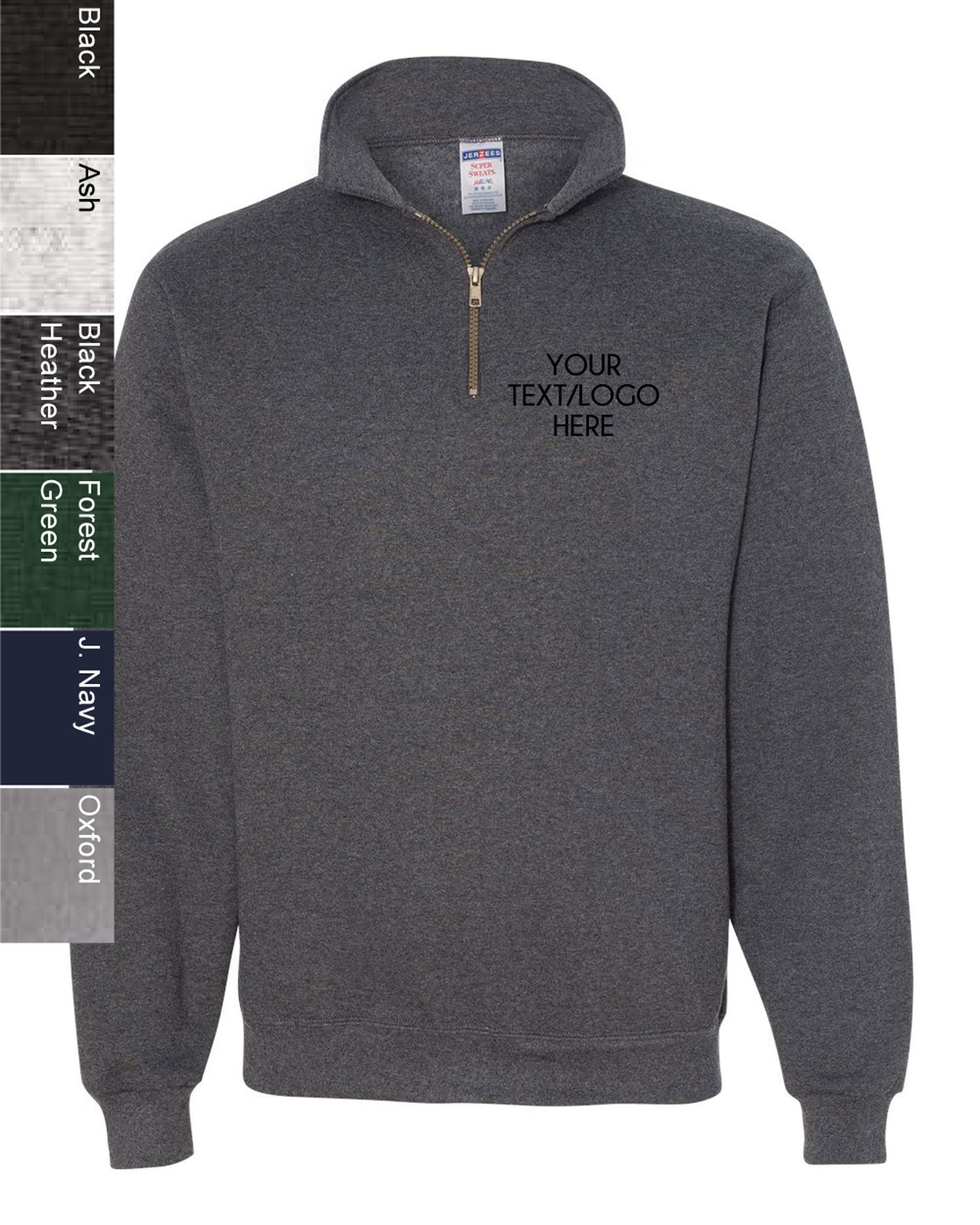 jerzees super sweats quarter zip