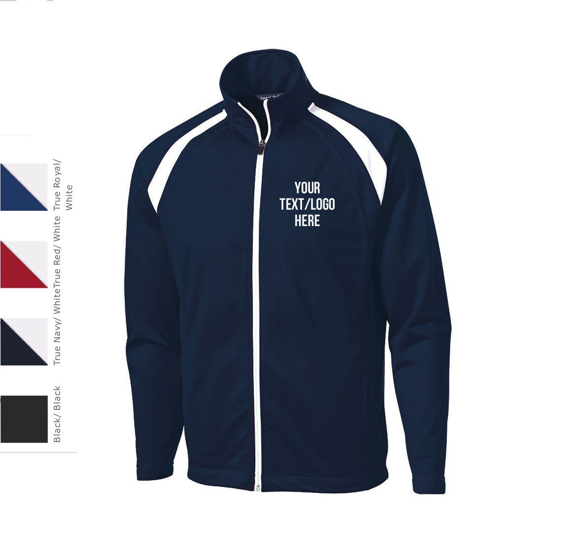 Custom Embroidered Sport-tek Tricot Track Jacket Monogrammed Team