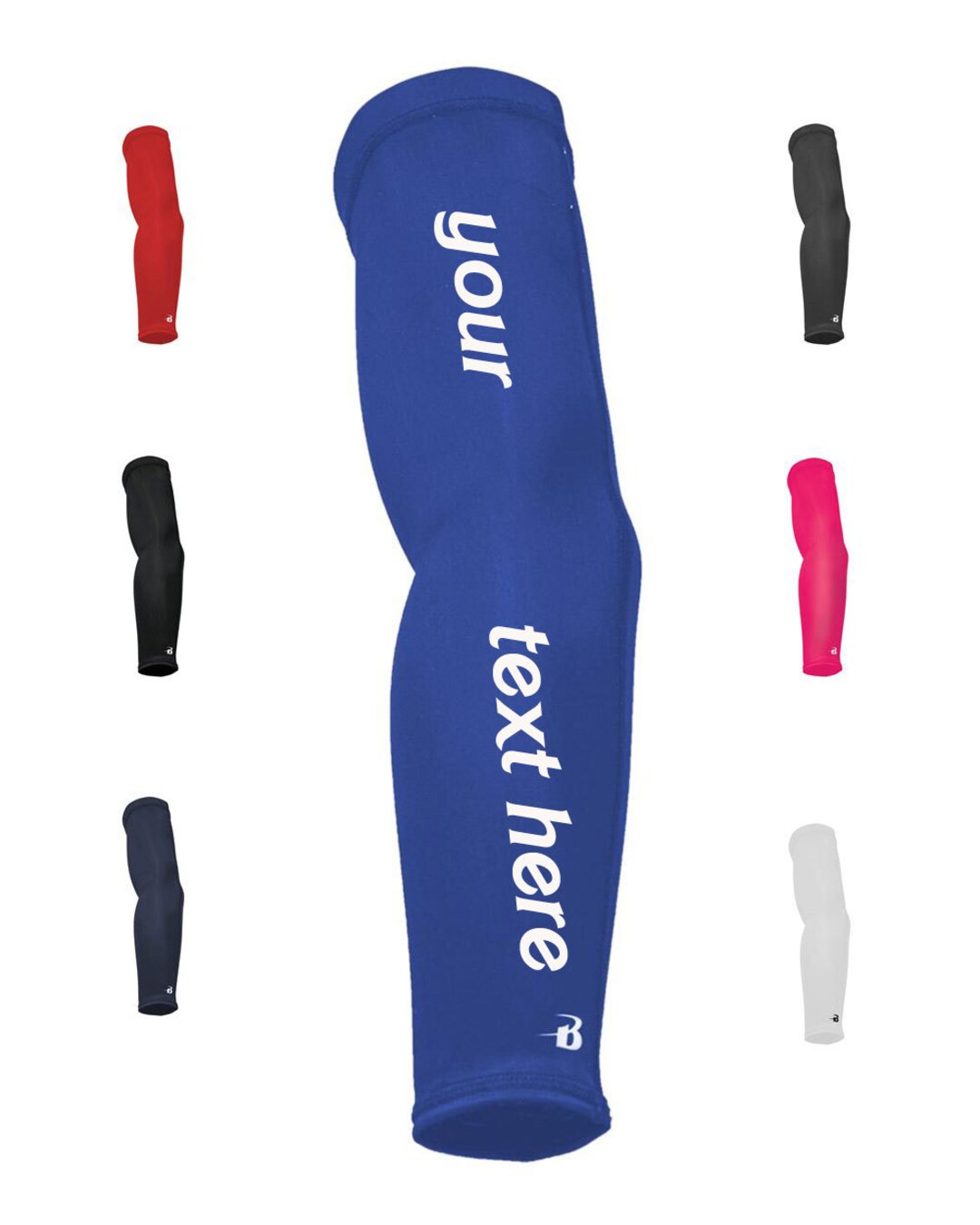 Custom Made Badger Arm Sleeve 0200 Vinyl or Glitter Print Customized