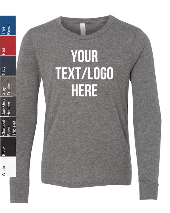 3501Y Bella Canvas Youth Jersey Long Sleeve T-Shirt