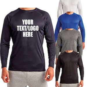 TriDri Unisex Panelled Long Sleeve Tech T-Shirt TD050 Solid or Glitter Print UV Protection UPF Protection