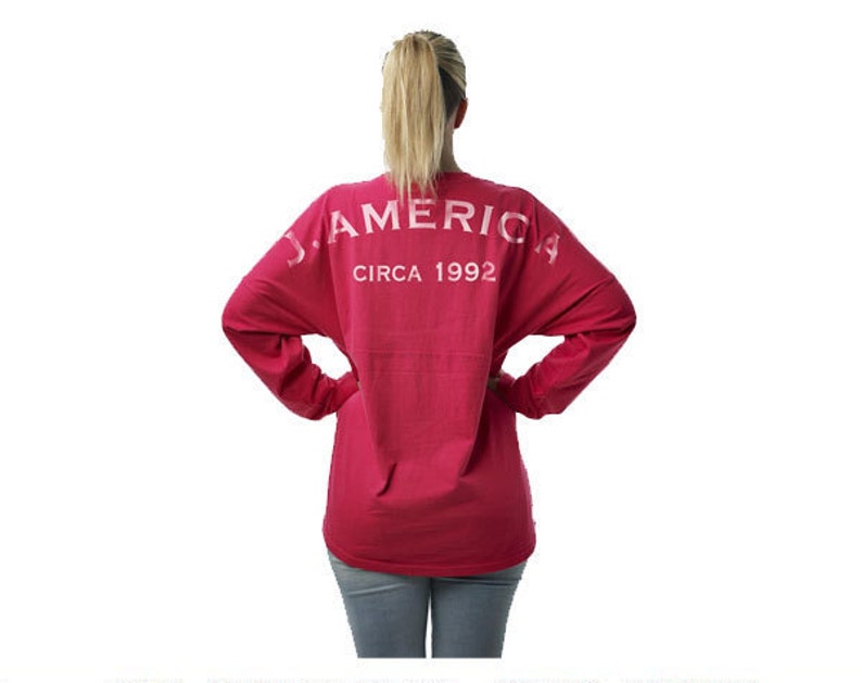 Personalized J.America Adult or Youth Pom Pom Cheer Style Game Day Jersey Custom Made /& Customized w Vinyl or Glitter