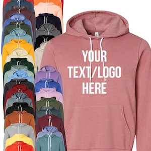 Custom Bella + Canvas Hoodie: Personalized Unisex Pullover 3719