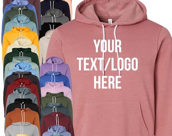 Custom Bella + Canvas Hoodie: Personalized Unisex Pullover 3719
