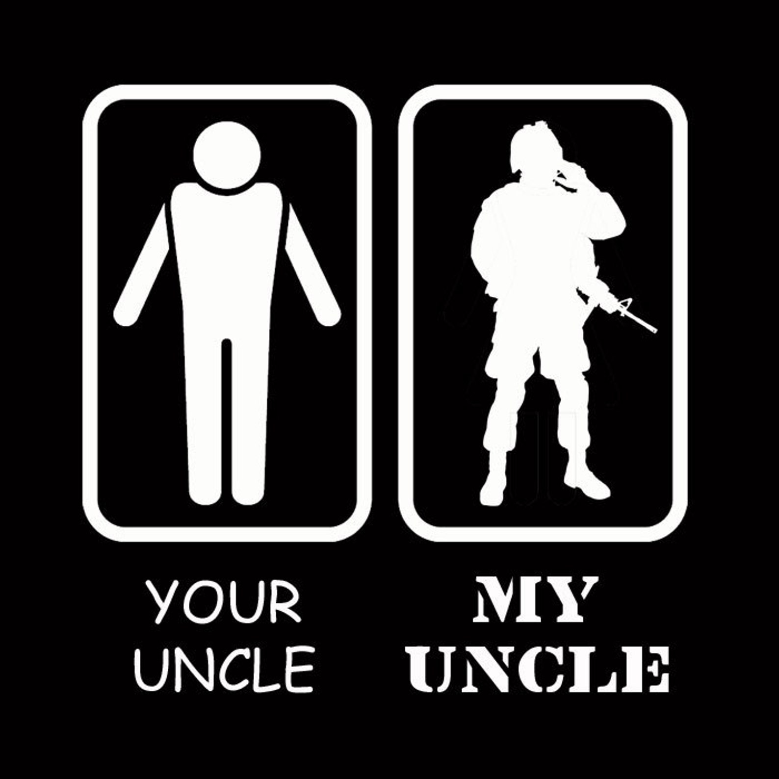 This is my uncle. My Uncle`s son is my.... Your son my son. The son of my Uncle. Military Uncle.