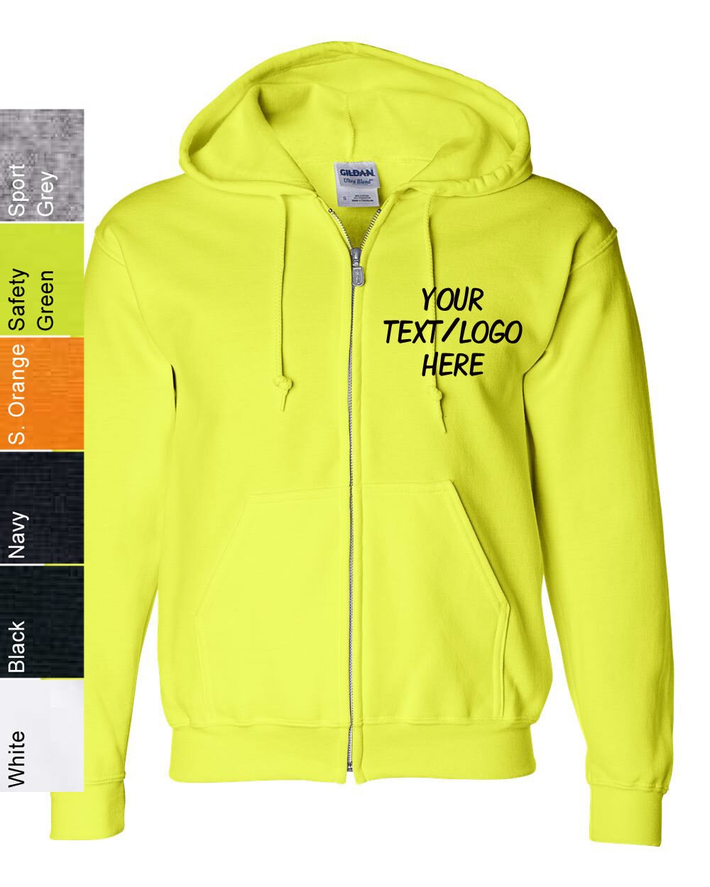 ★【BLACKBLOND】★BBD Sprayed Custom Hoodie Gildan Ve.r.★ BBD Sprayed Custom Hoodie Gildan Ver. (White) - 감도 깊은