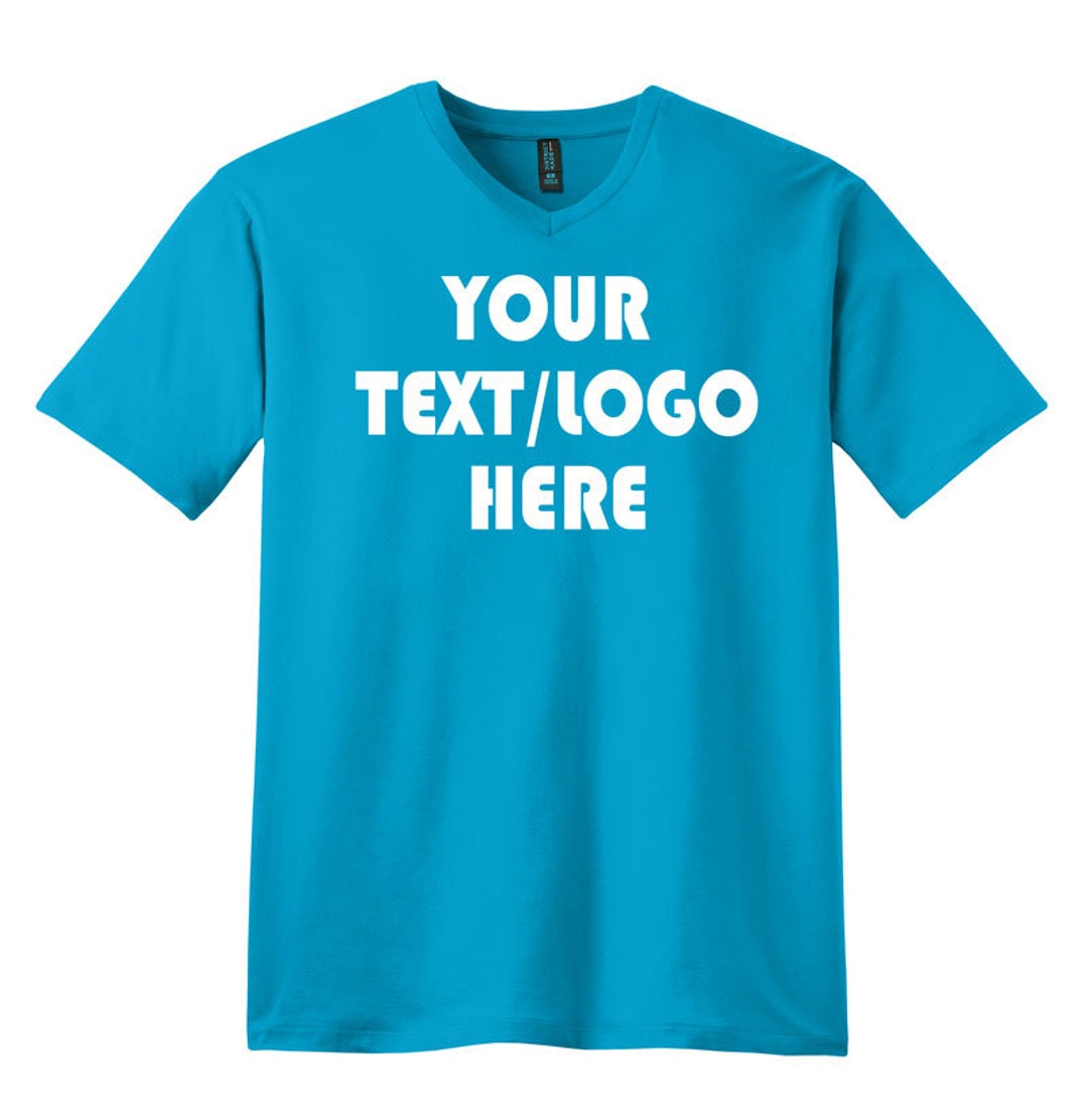 District Made® Mens Perfect Weight® V-Neck Tee DT1170 Custom District ...