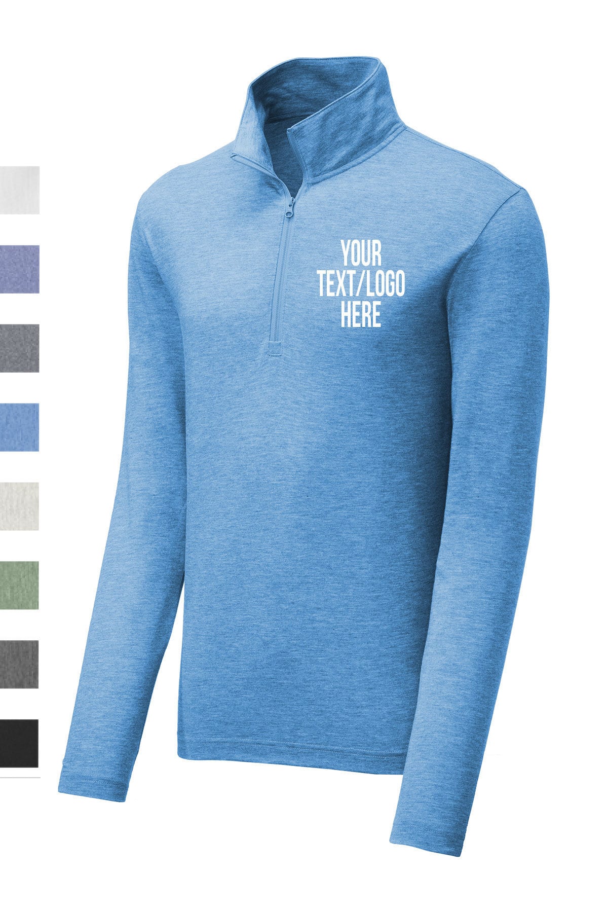 Sport-Tek ST407 Men's Long Sleeve Lightweight 1/4-Zip Pullover - Moisture Wicking - View #2