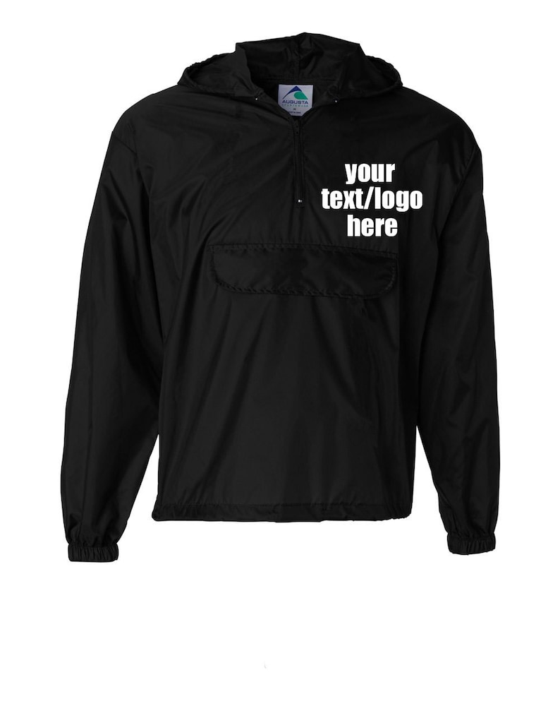 black hoodie with design