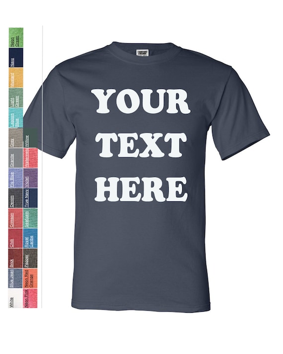 Custom Made Comfort Colors Garment Dyed Short Sleeve T Shirt Etsy