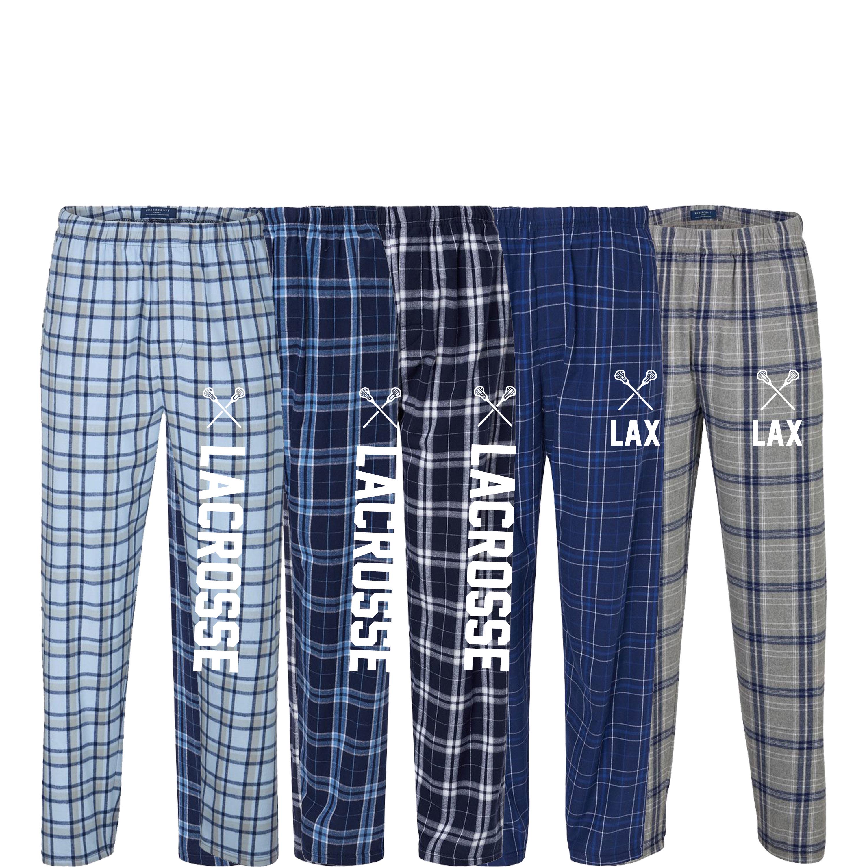 Lacrosse Pajama Pants Glaphy American Flag With Lacrosse Hockey