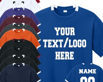 Sport-Tek Club Short Sleeve Crew Customized Adult and Youth ST440 YST440 Recyled Polyester